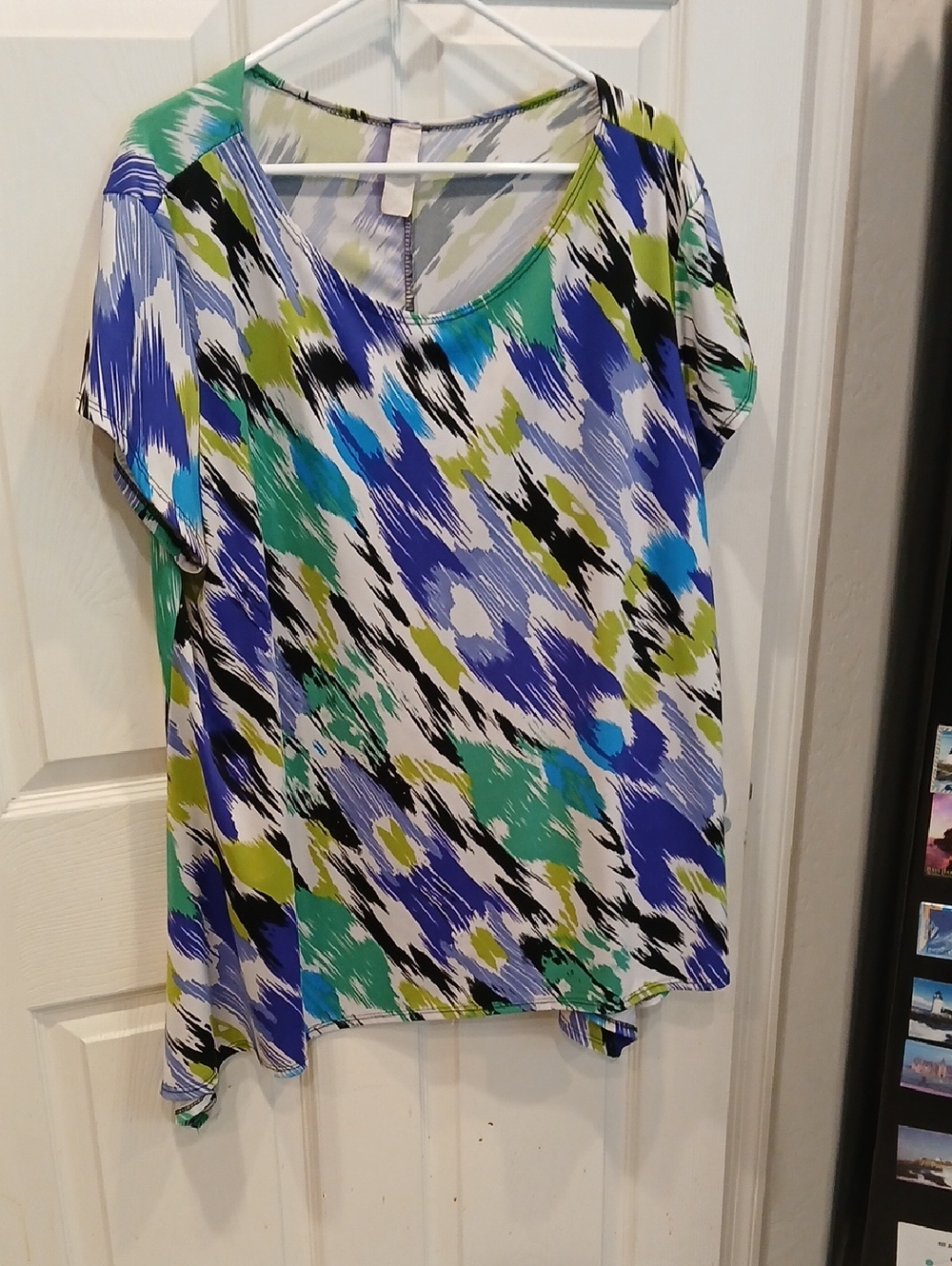 Multicolor Abstract Women's Top